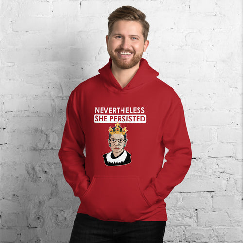 Attorney Gift Hoodie - Nevertheless She Persisted Ginsburg - Unisex Hooded Sweatshirt - The Legal Boutique