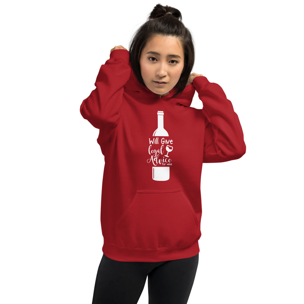 Attorney Gift Sweater - Legal Advice for Wine White - Unisex Hoodie Sweatshirt - The Legal Boutique