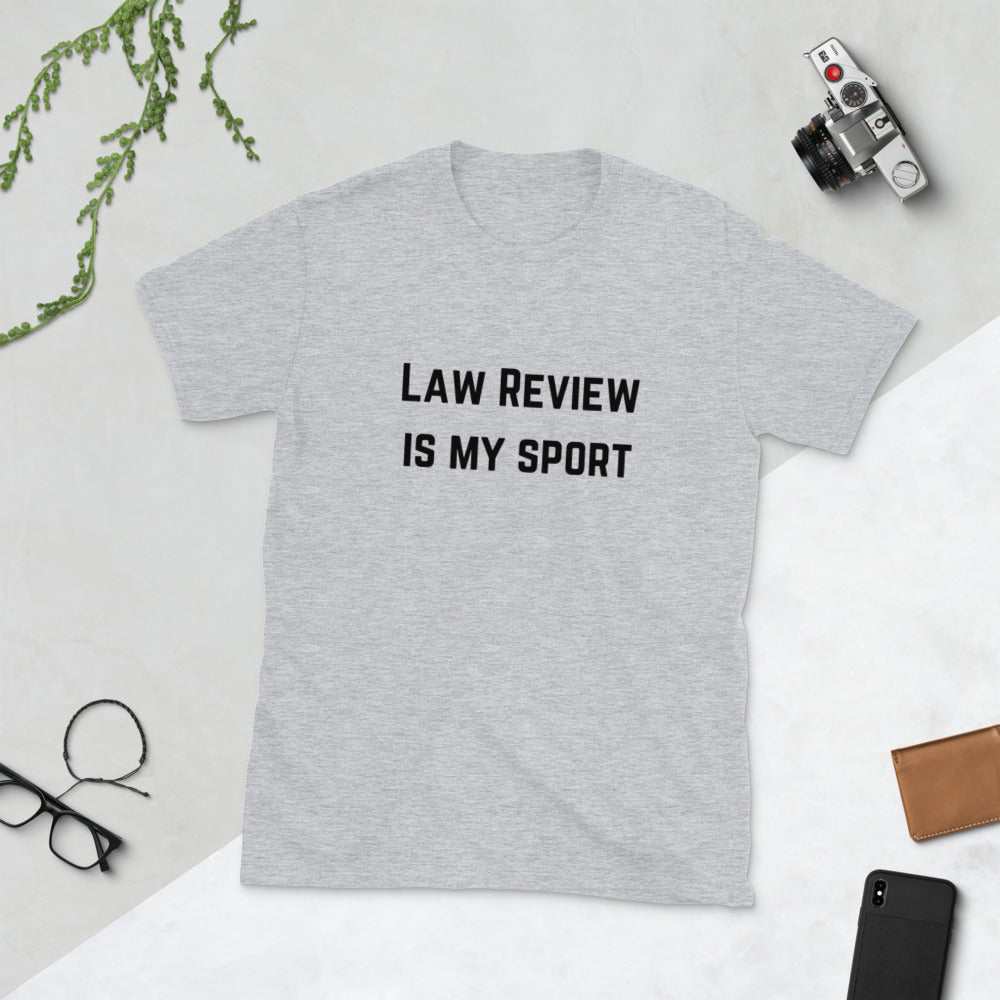 Law Review Is My Sport Dark - Short-Sleeve Unisex T-Shirt - The Legal Boutique