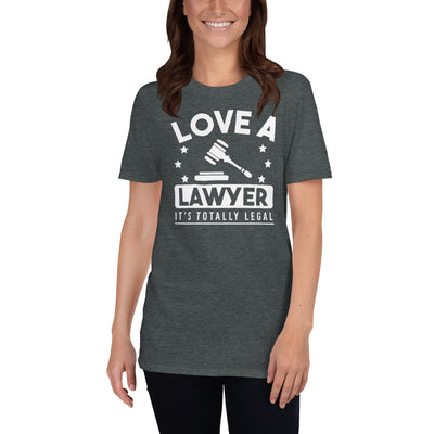 Attorney T Shirt Gift - Love A Lawyer - Premium Unisex Short Sleeve Shirt - The Legal Boutique
