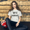 Law Student T Shirt - Get A Warrant Black - Unisex Short Sleeve Shirt - The Legal Boutique