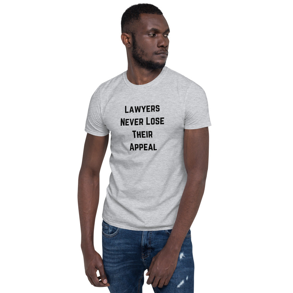 Lawyers Never Lose Their Appeal White Unisex T-Shirt - The Legal Boutique