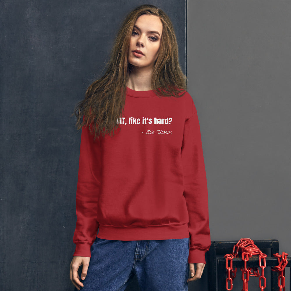 Lawyer Sweater - Elle Woods Legally Blonde - Unisex Long Sleeve Pull Over - The Legal Boutique